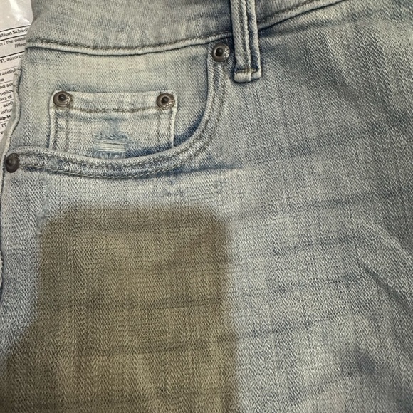 Cosmic Blue Love Riptide Denim Jean Distressed Light Wash Shorts 29 8 NWT - Picture 7 of 8